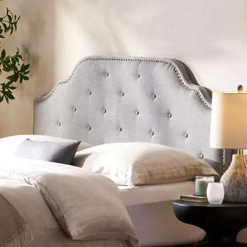 Queen and Full Size Light Grey Upholstered Headboard canada-n830