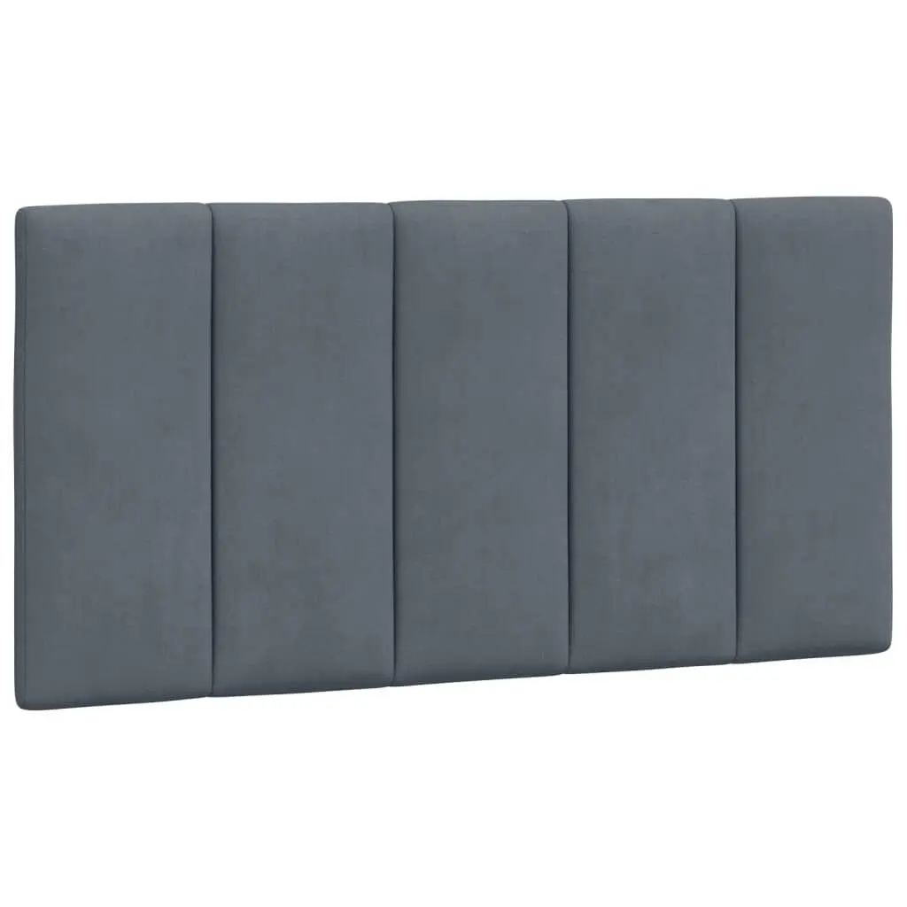 Headboard Cushion Dark Gray 39.4 Inch Velvet Upholstered Bed Headboard