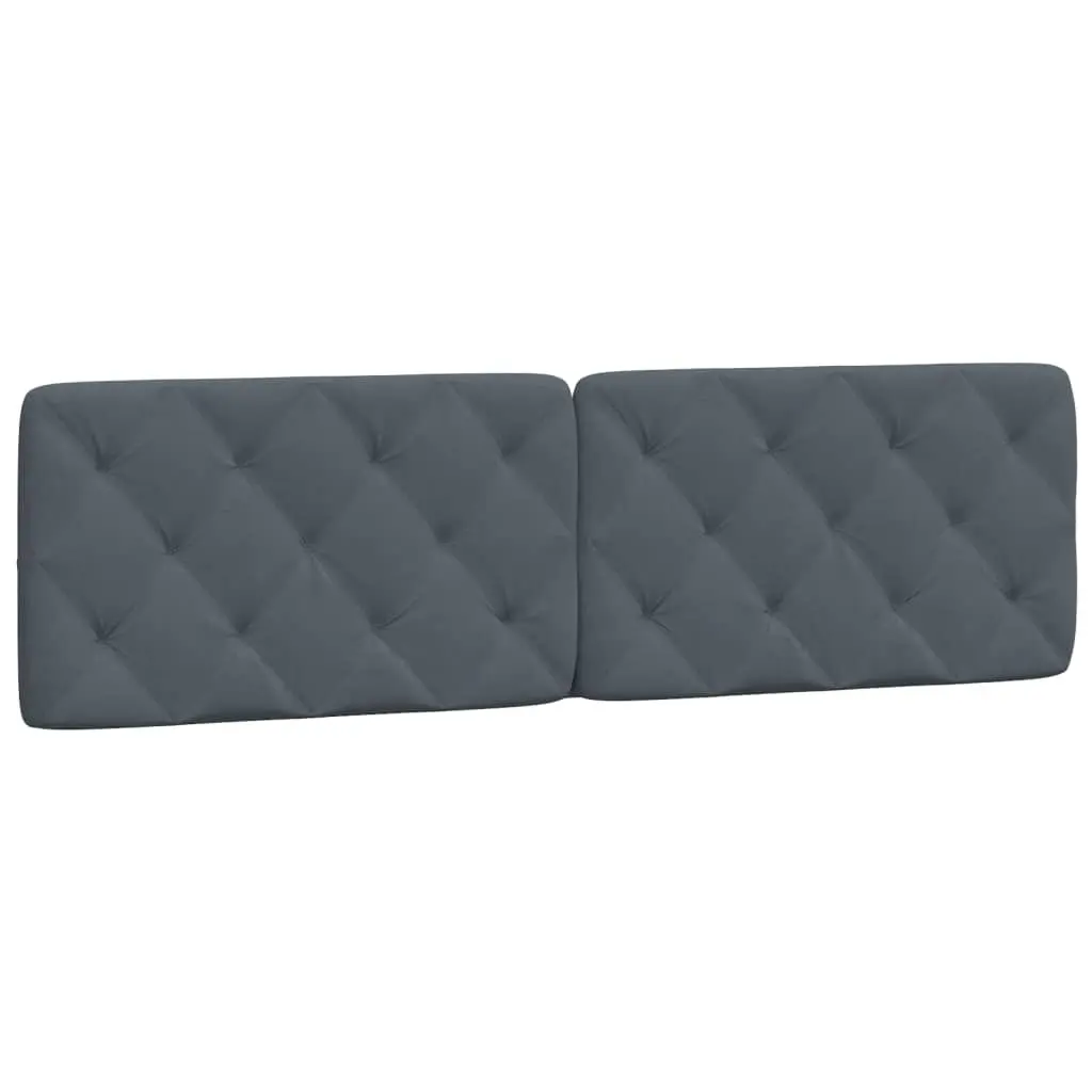 Headboard Cushion Dark Gray 72 Inch Velvet Upholstered Bed Backrest