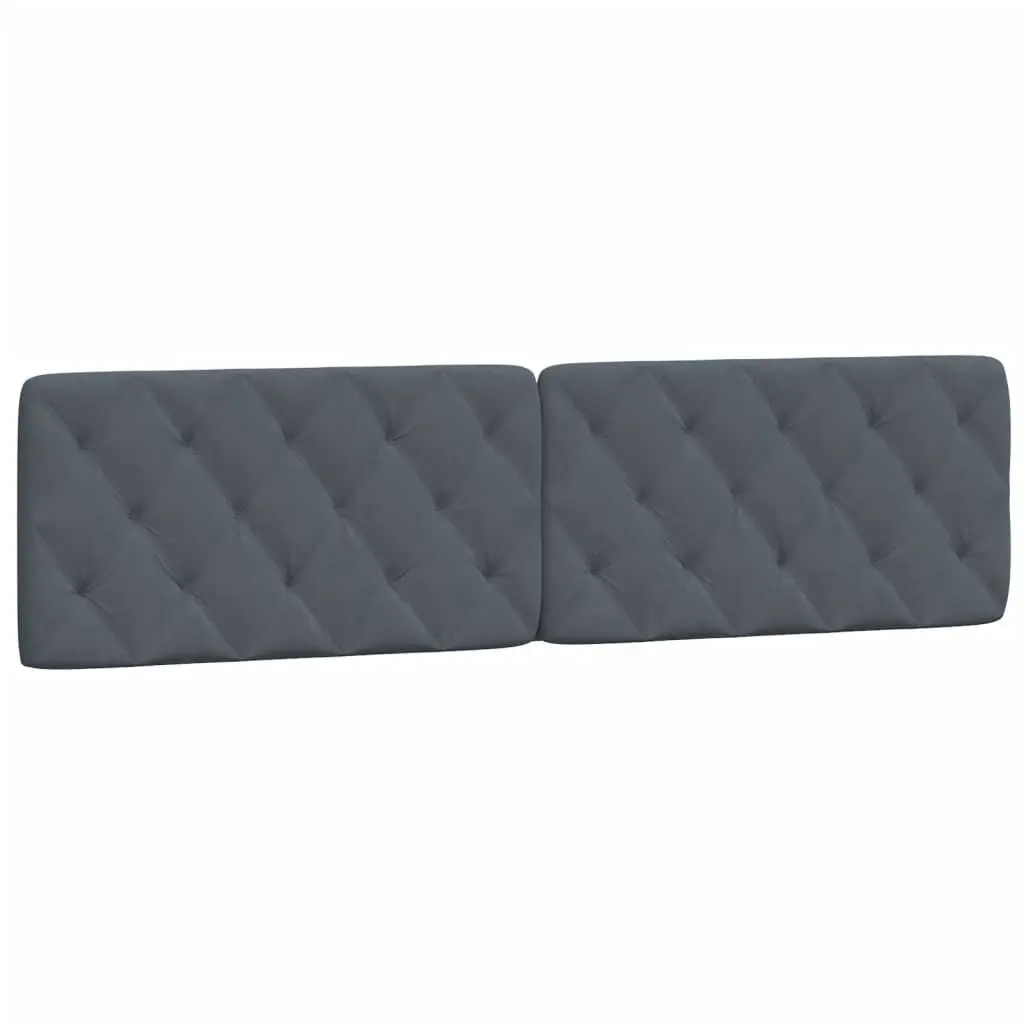 Headboard Cushion Dark Gray 76 Inch Velvet Upholstered Bed Backrest