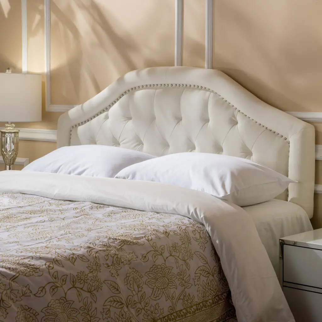 Queen & Full Dimensions Headboard Ivory Material nh-sunfay