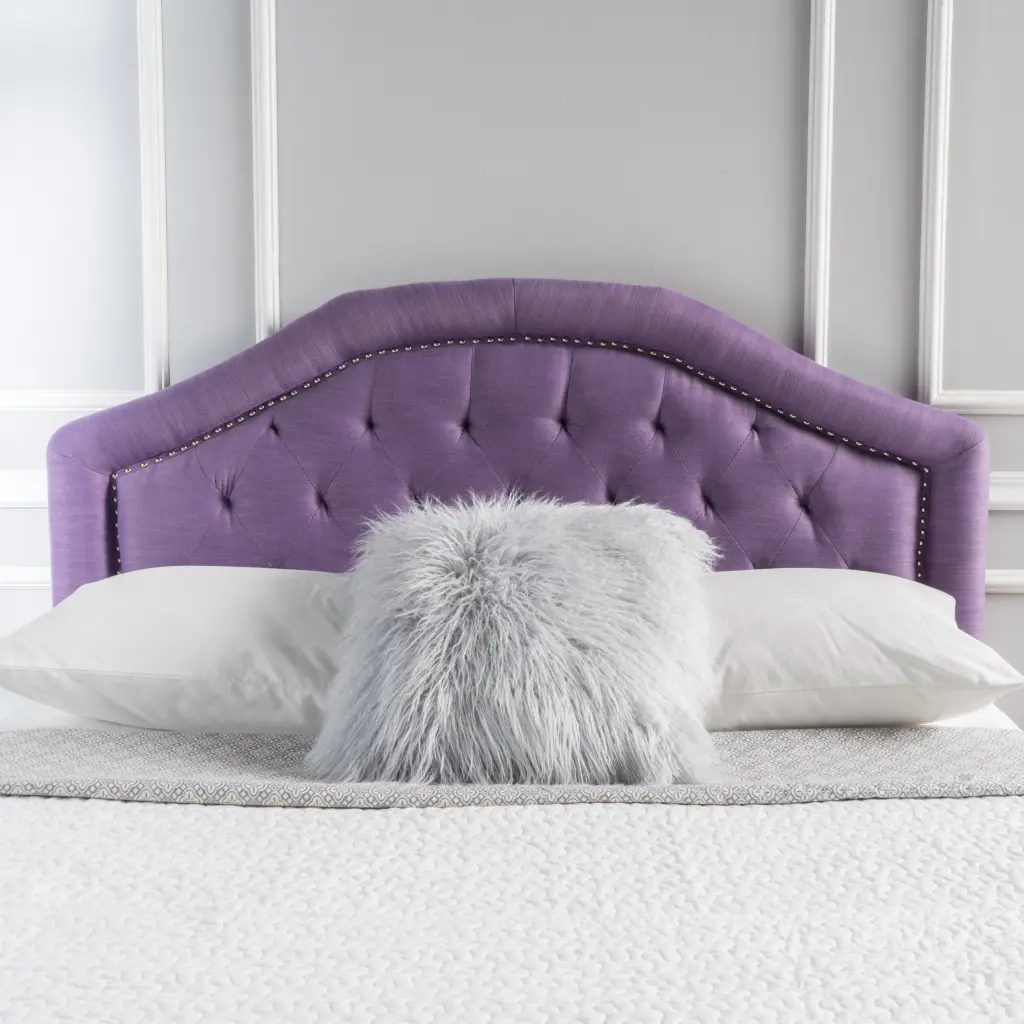 Queen & Full Size Light Purple Upholstered Headboard Modern Bedroom nh-sunfay