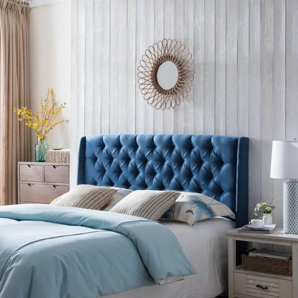 Upholstered Wingback Headboard Button Tufted Design and Sturdy Structure nh-teakstar--canada-