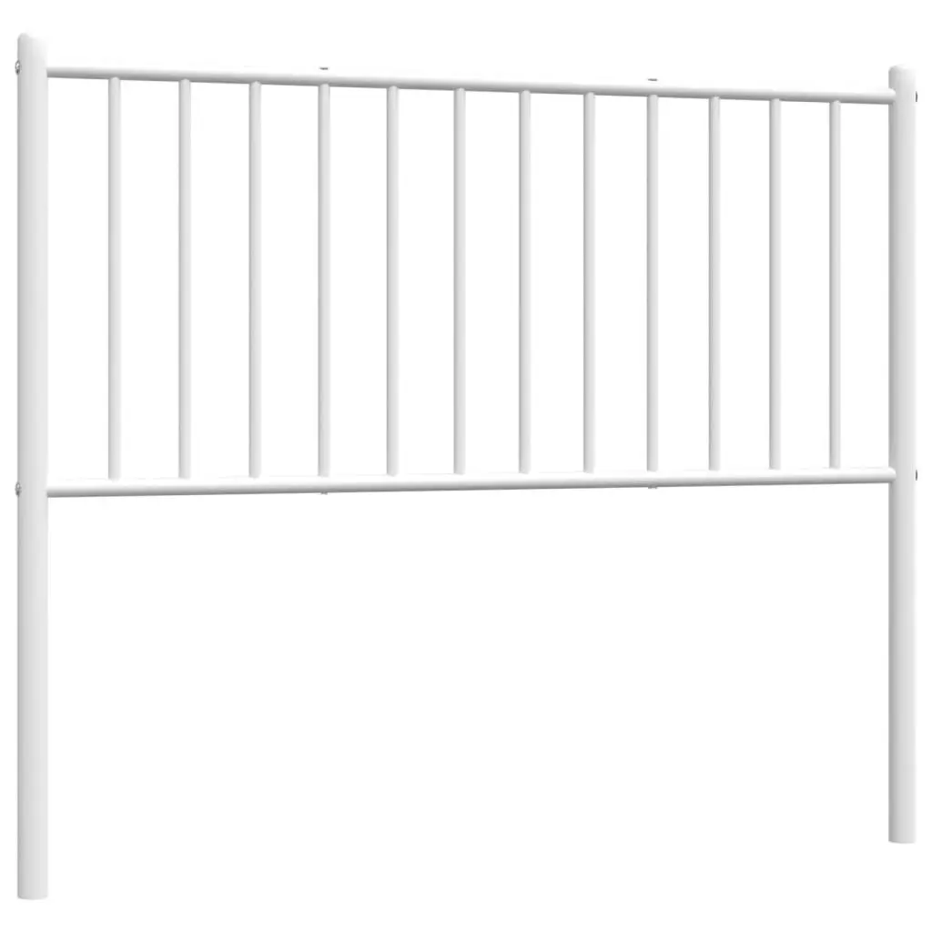 White Metal Headboard 39.4 Inches Wide