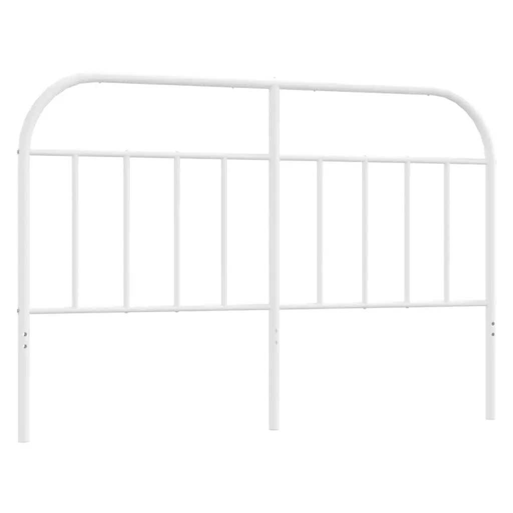 White Metal Headboard 53.1 Inches