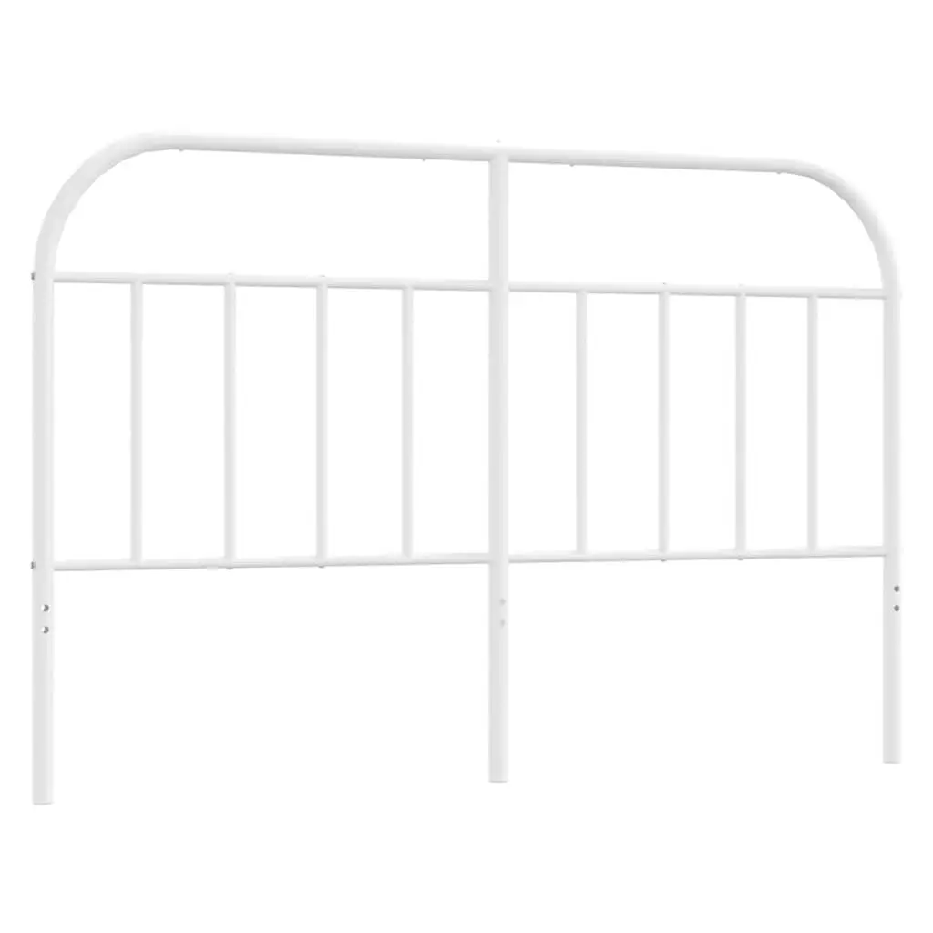 White Metal Headboard 59.1 Inches