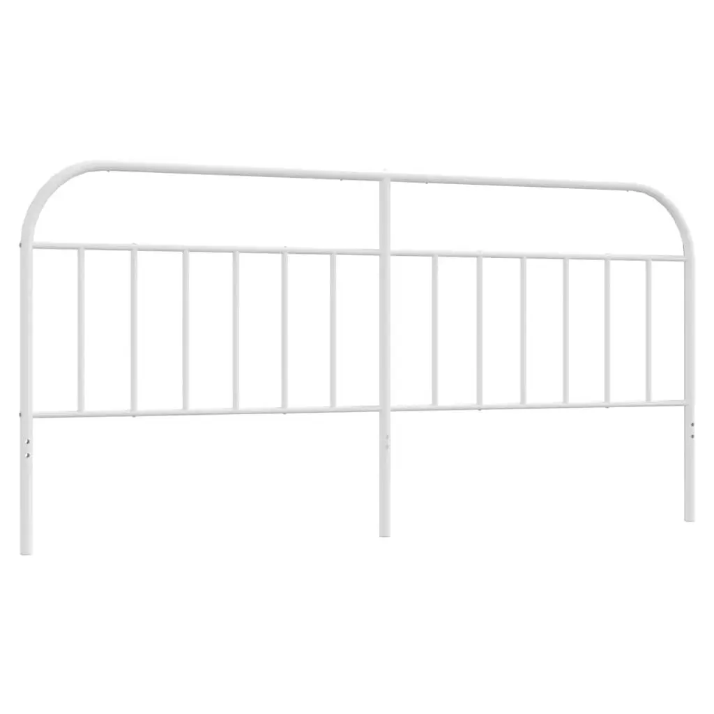 White Metal Headboard 76 Inches