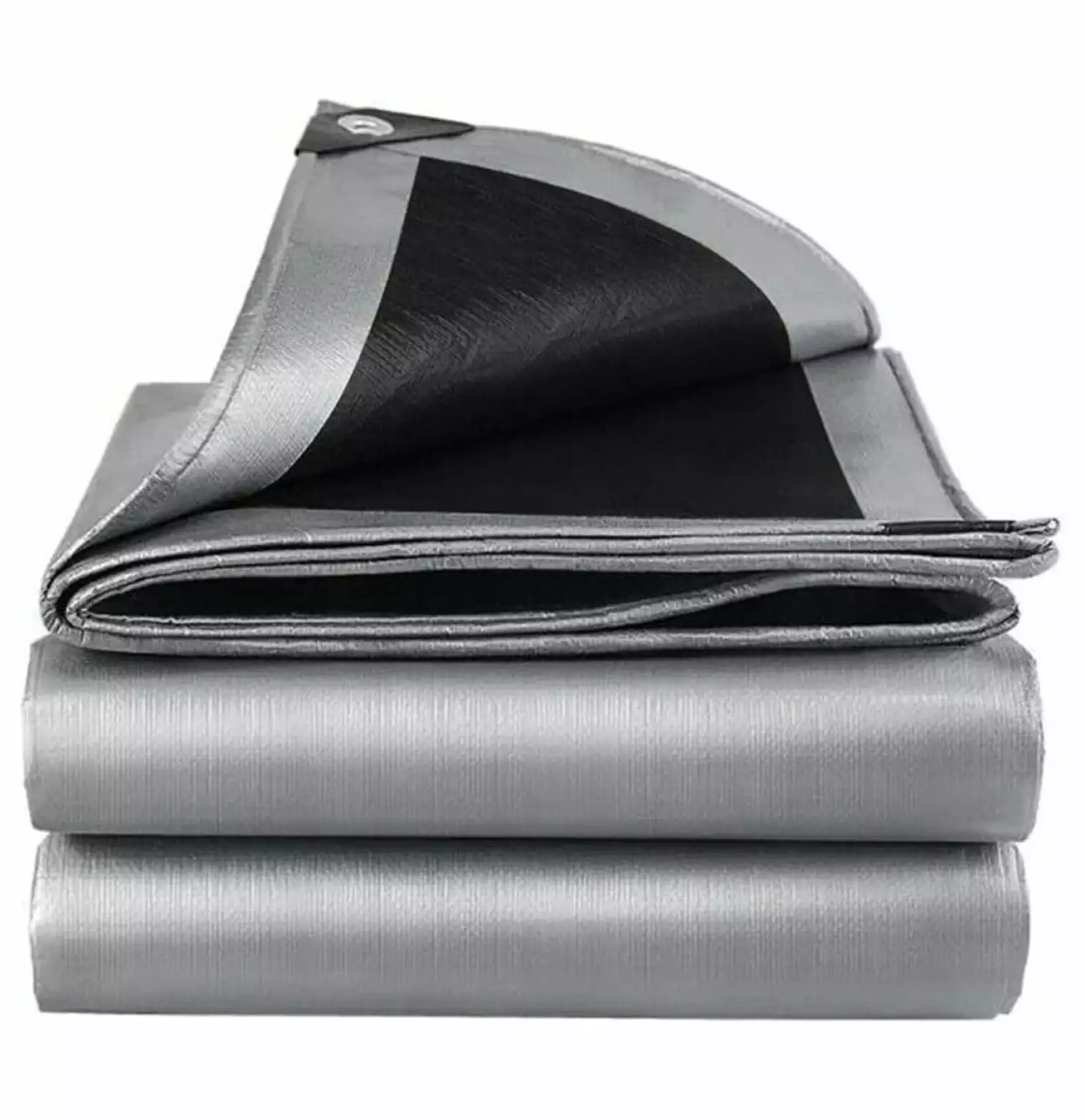 12x20ft Heavy Duty Waterproof Tarps Silver Black Canopy Cover UV Resistant 10