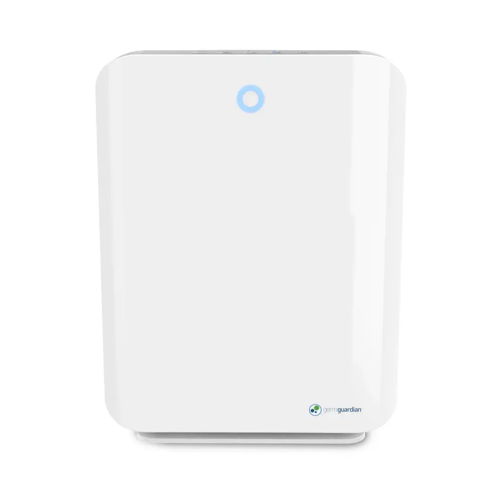 GermGuardian AC5900WCA Sizable Room Allergen and Odor Reducing Air Cleaning System HEPA Filter and UV-C Large Rooms up to ...