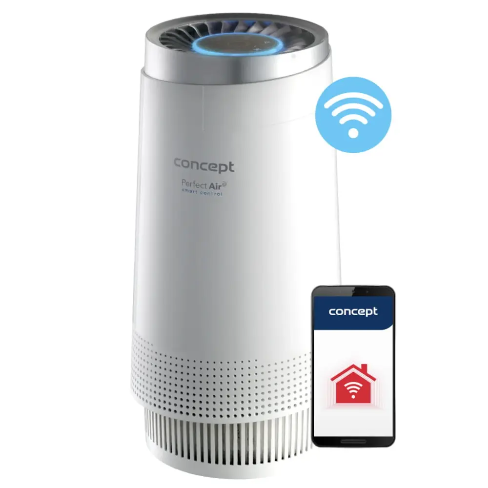 Smart WiFi Enabled Concept CA1010 Smart Air Purifier Perfect Air 3-Leve Air Filtration HEPA Carbon-weave Filter Ionization...