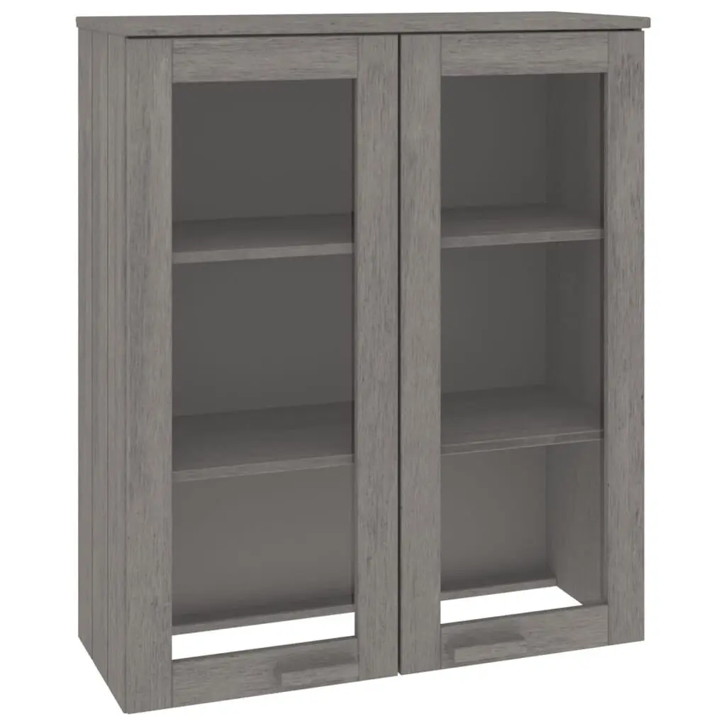 HAMAR Light Gray Solid Wood Pine Highboard Top 33.5x13.8x39.4 Inches