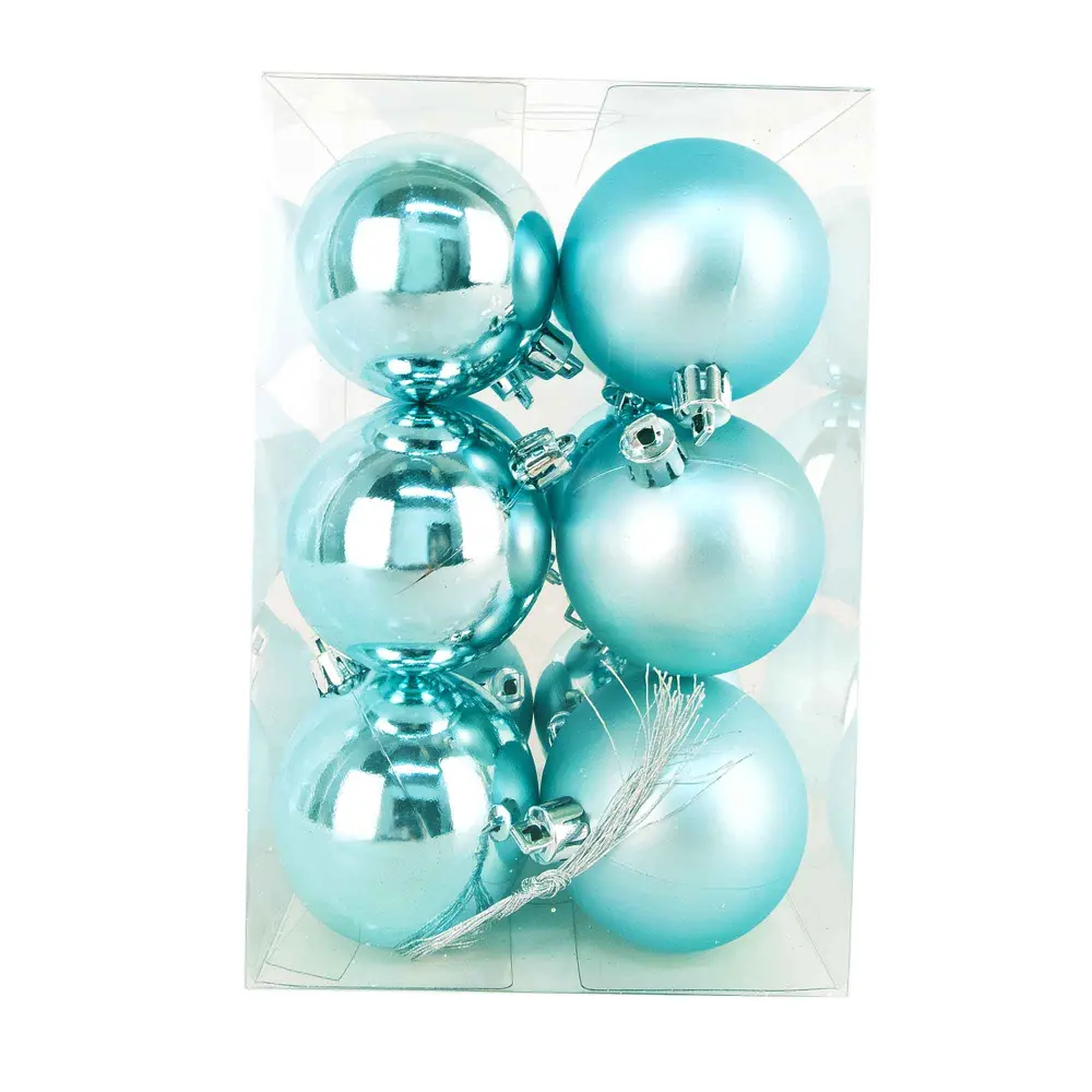 Christmas Balls Set 2.36", Freezing Blue