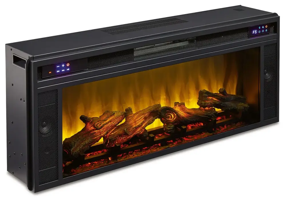 Entertainment Accessories - Fireplace Insert - Rectangular - Ebony