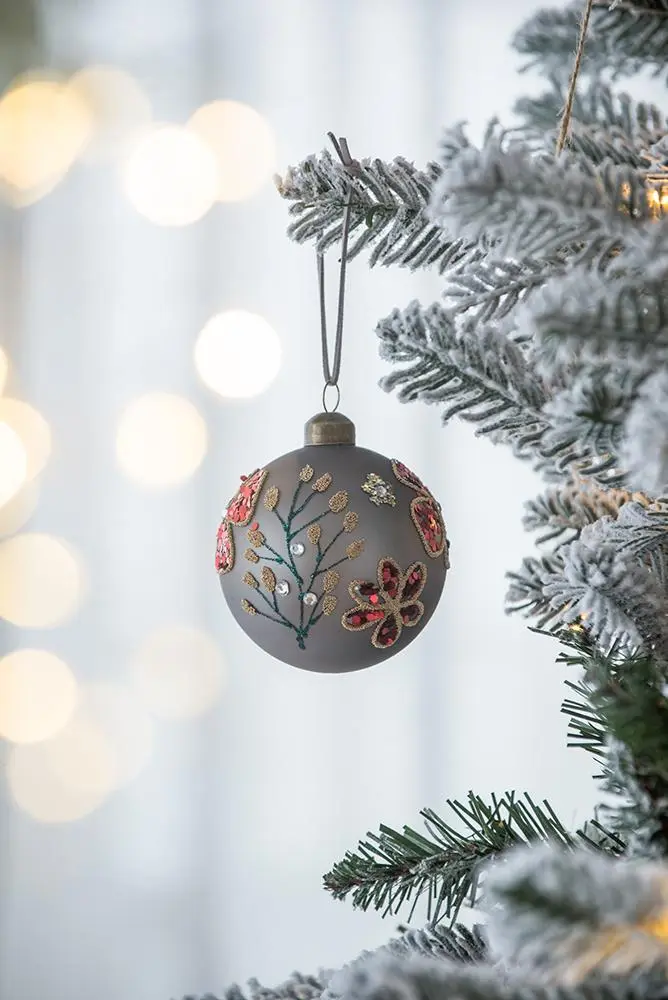 Glass Decorative Hanging Ball Christmas Tree Ornaments Holiday Party Decorations