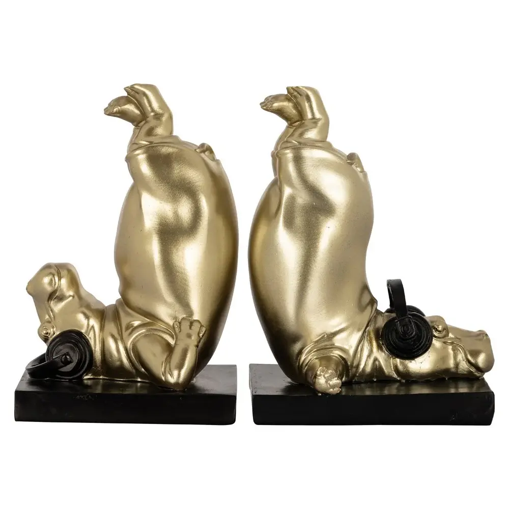 Hippo Bookends