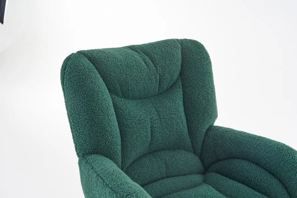 005 Teddy Material 360 Swivel Home Office Chair Gold Metal Base dg collection