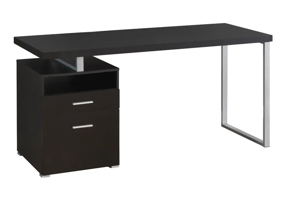 Computer Desk Home Office, Laptop, Left Right Set - Up, Storage Drawers, Contemporary & Present-day