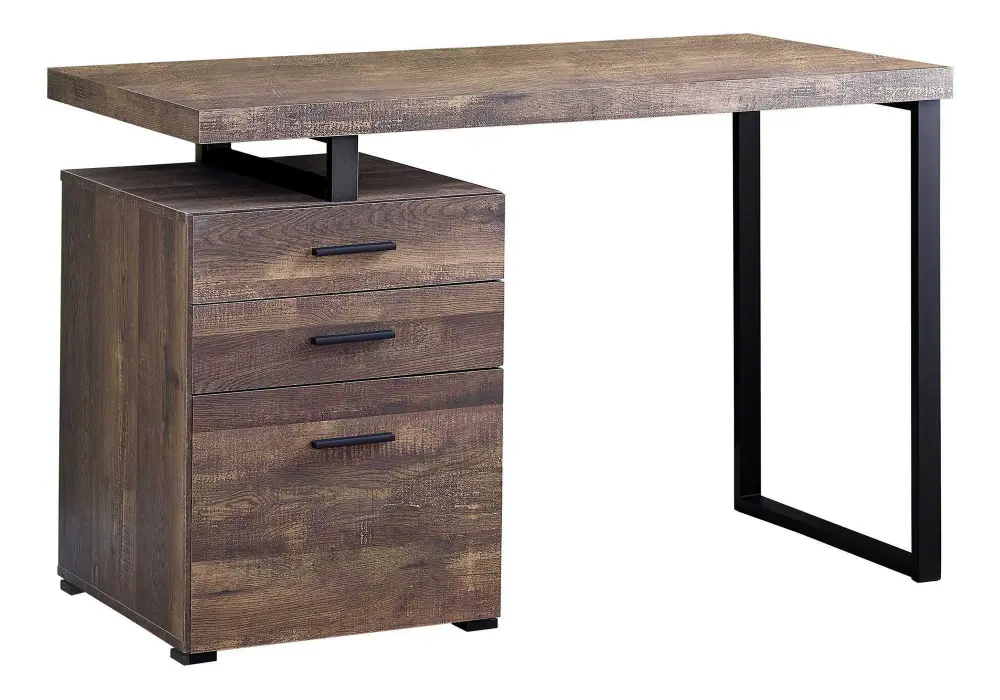 Computer Desk Home Office, Left, Right Place - Up, Ample Storage Drawers