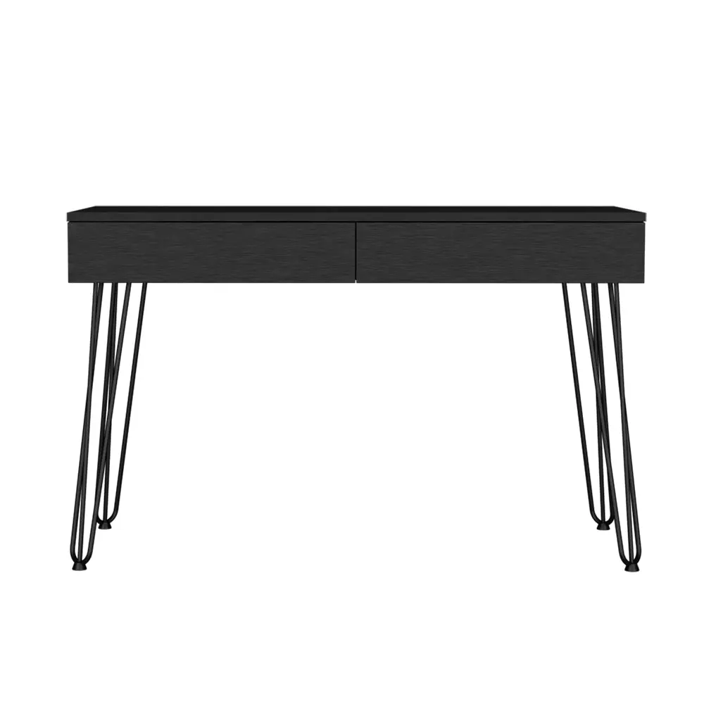 Hinsdale Office Desk Black Particle Board treevol furniture