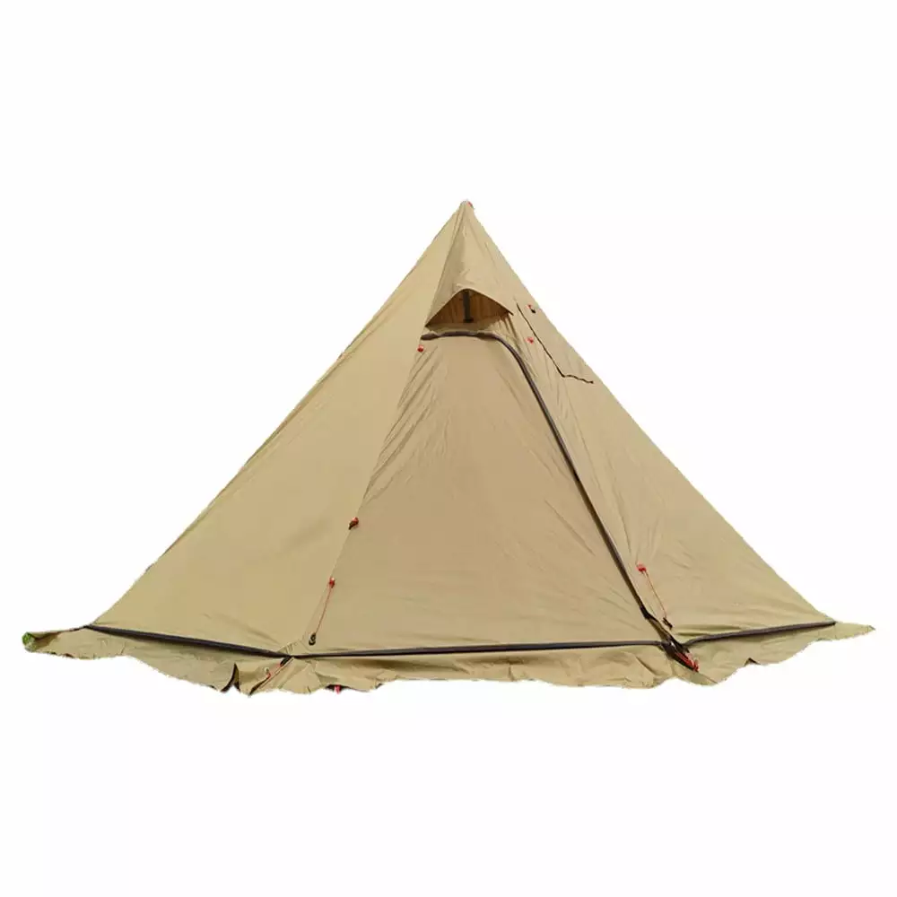 Tipi Hot Tent Fire Retardant Stove Jack 3-4 Person Lightweight Teepee Tent Camping Hiking
