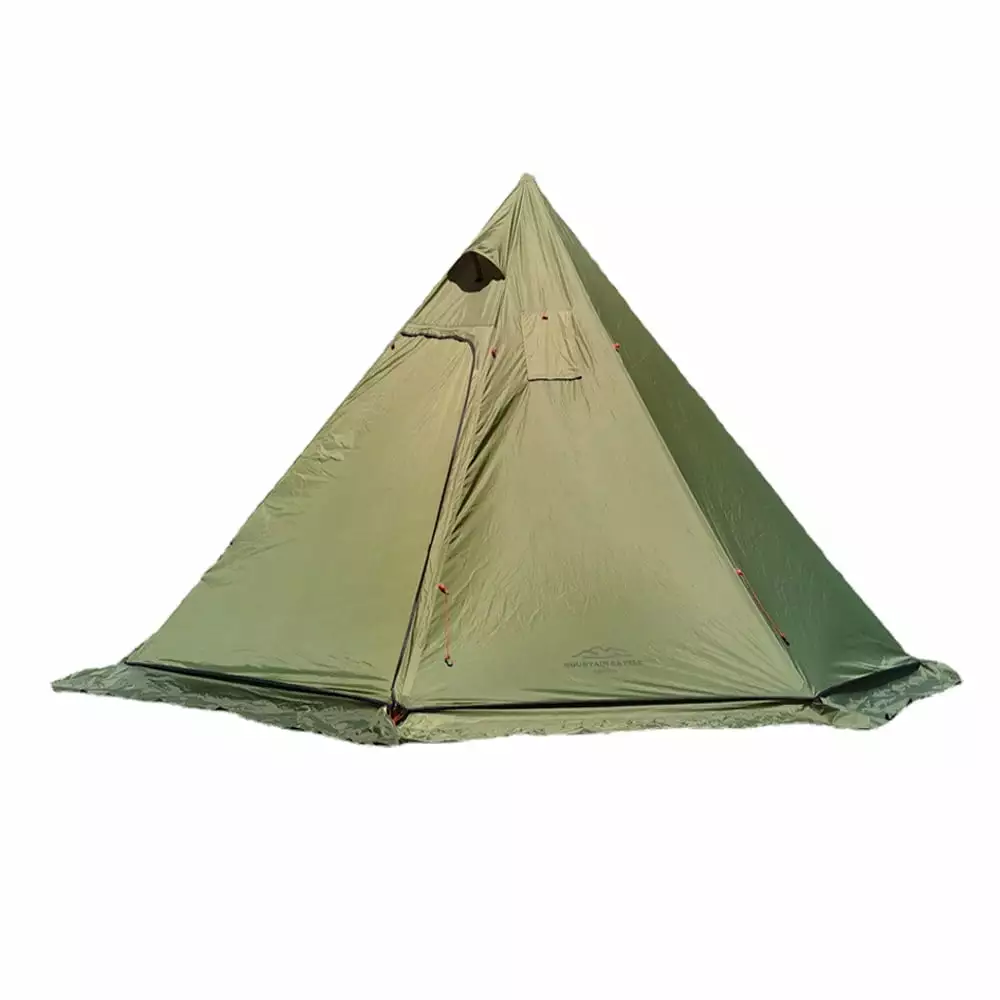 Tipi Hot Tent Fire Retardant Stove Jack 2-3 Person Lightweight Teepee Tent Camping Hiking