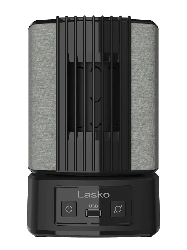 Lasko SlumberBreeze SB100 Personal Fan White Noise, 2-Speed, Onyx