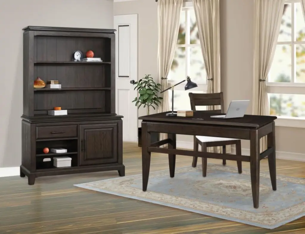 Chocolate Two Shelf Bookcase Hutch Solid Wood MDF Storage ihomefurnishings