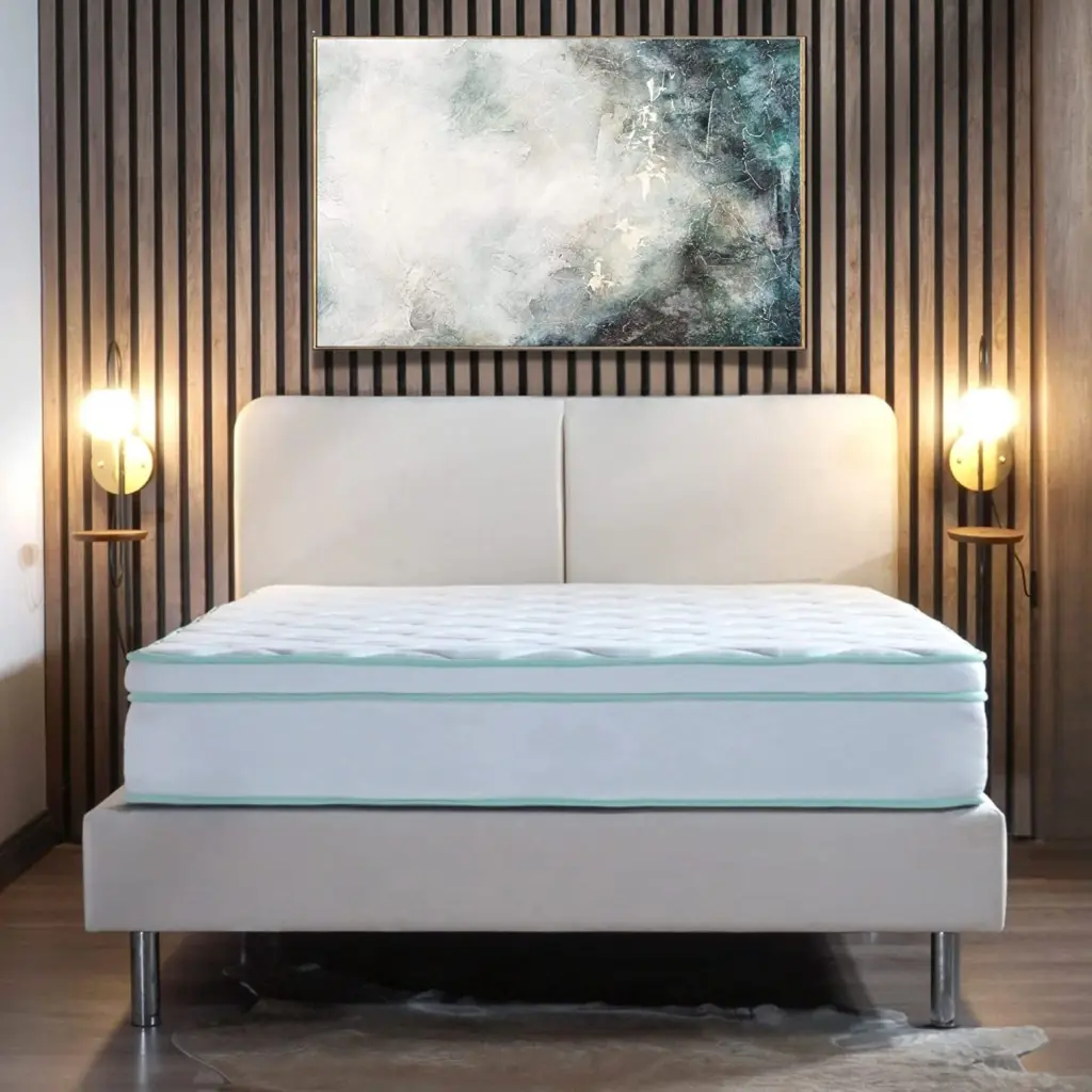 California King 10 Inch Cool Gel Memory Foam Innerspring Hybrid Mattress brn sleep products