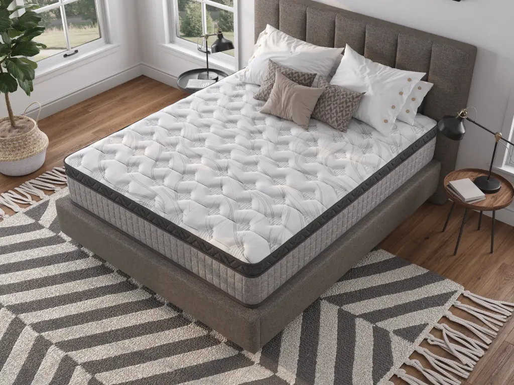 Assembled USA High Standard 10 Inch King Diamond Innerspring Hybrid Mattress sayre sleep