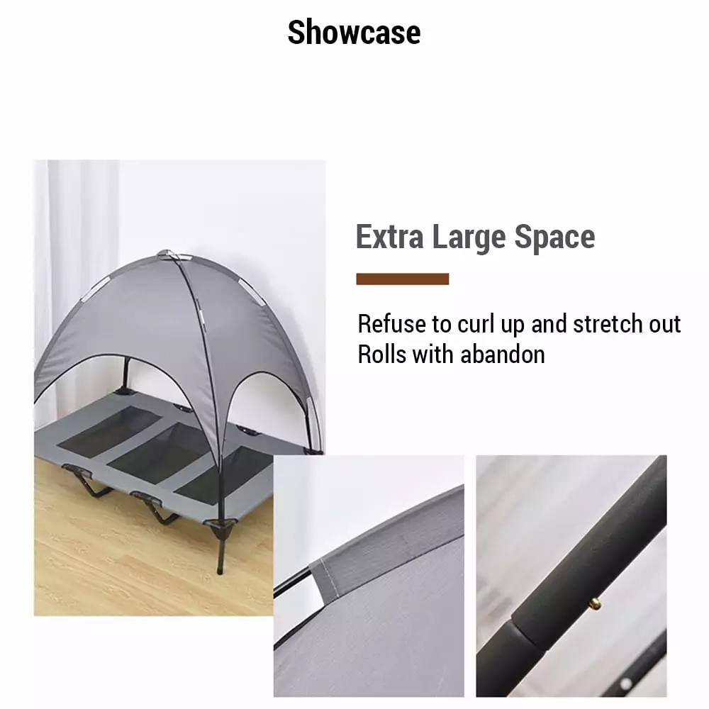 Tear-Resistant Cool Cloth Bed Tent Teslin Mesh Indoor Use L