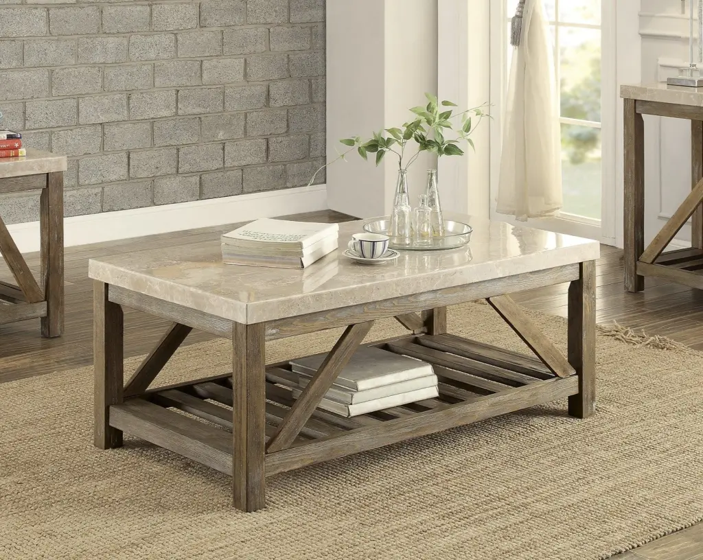 Industrial Style Angled Cocktail Table Bottom Shelf Modern Coffee Table kanepe