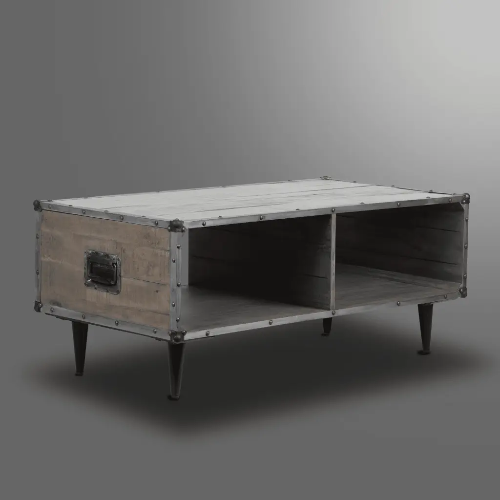 Coffee Table Black Metal Fitting Leg KD - Modern Living Room Centerpiece Wobythan