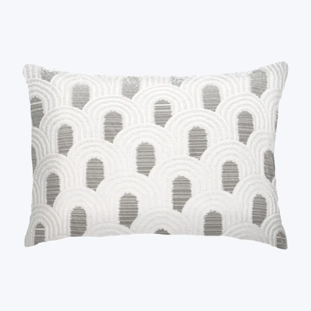 Indoor/Outdoor Endless Velvet Lumbar Pillow Chalk