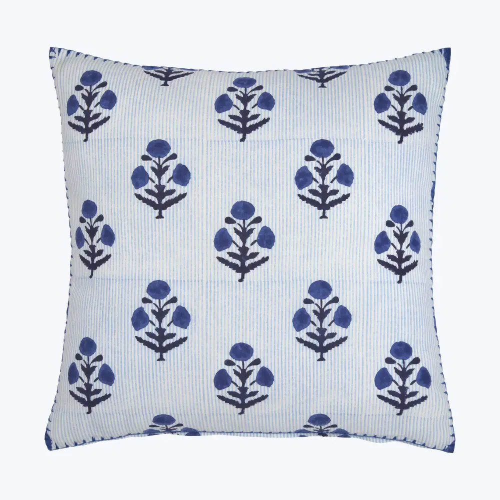 Lucy Indigo Pillow Compatible 18x18 Inserts