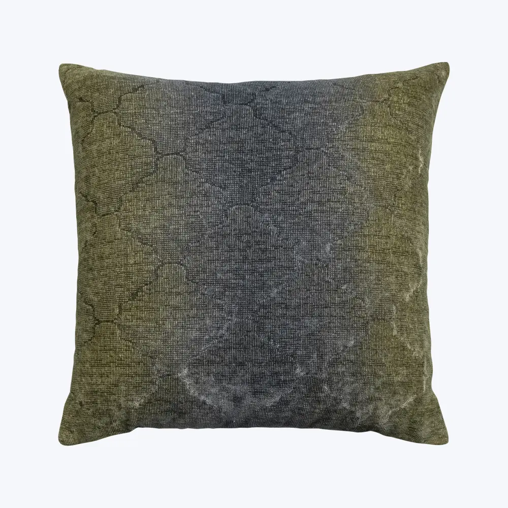 Medallion Woven Jacquard Pillow Cactus Teens