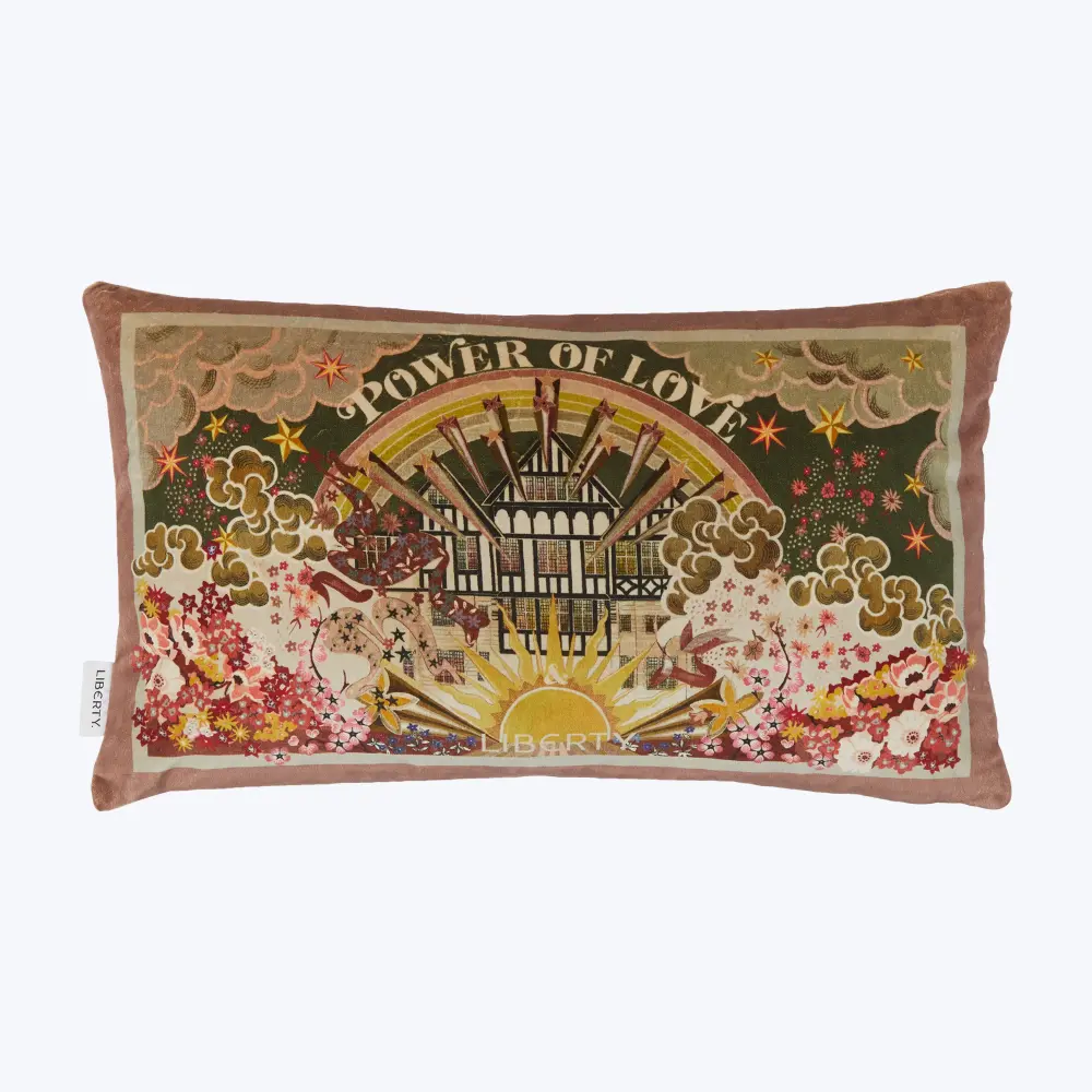 Power Love Lumbar Pillow, Blush