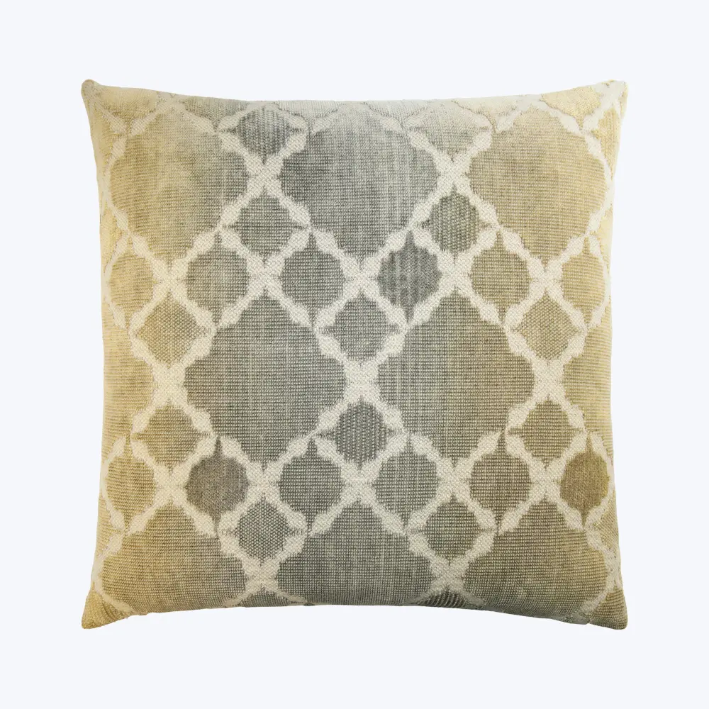 Trellis Woven Jacquard Pillow Maize Accent Chair