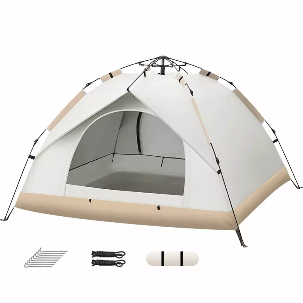 Bisofice Full Automatic Camping Tent SunProof WindProof Waterproof Foldable L