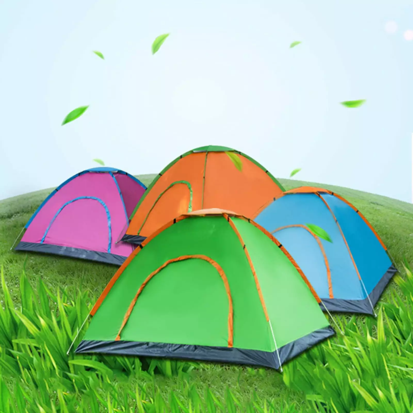 Frogued Double Automatic Tent Quick-opening Shelter Awning Outdoor Camping