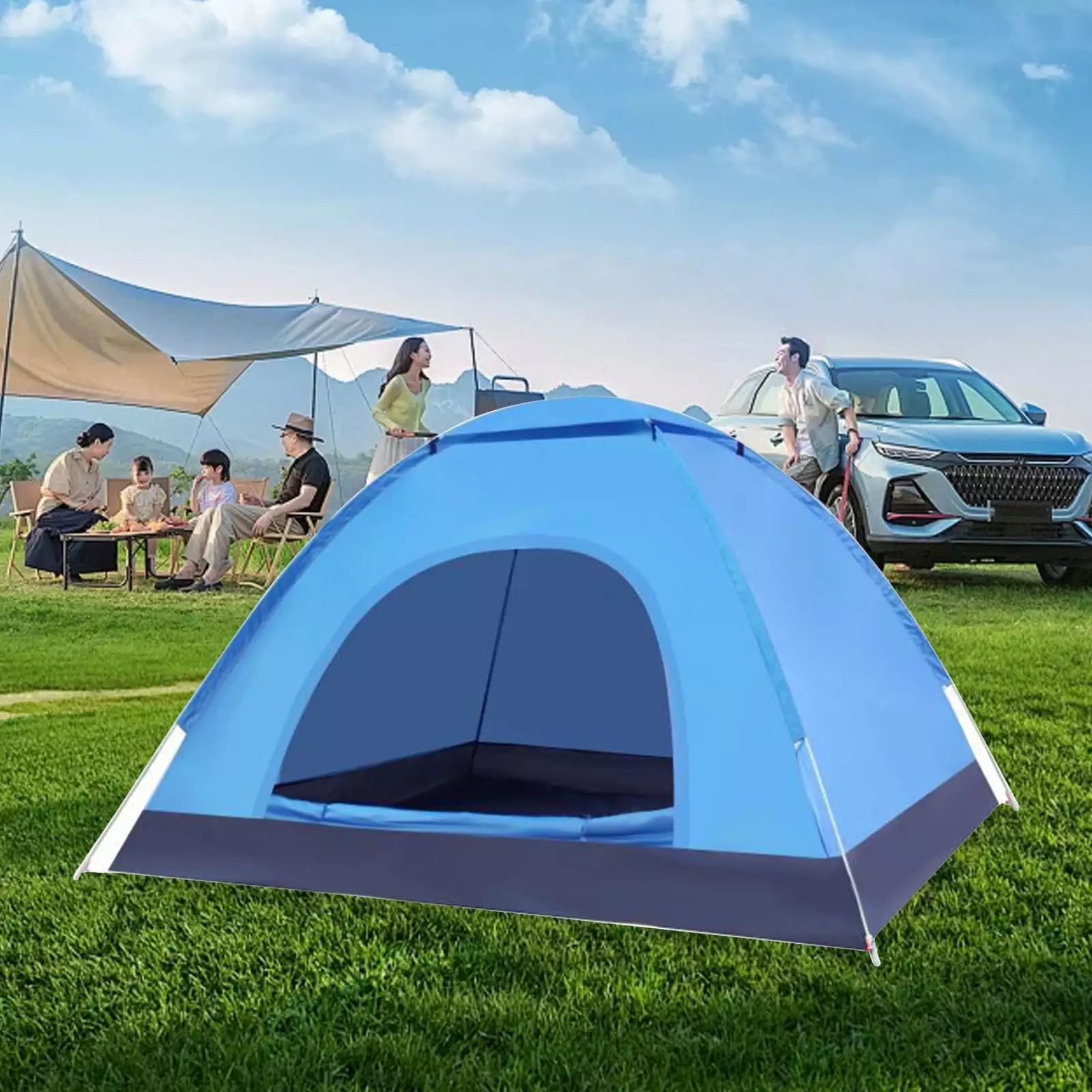 NBHOME Instant Automatic Camping Tent - Lightweight Portable Family Travel Tent Backpacking and Hiking Free