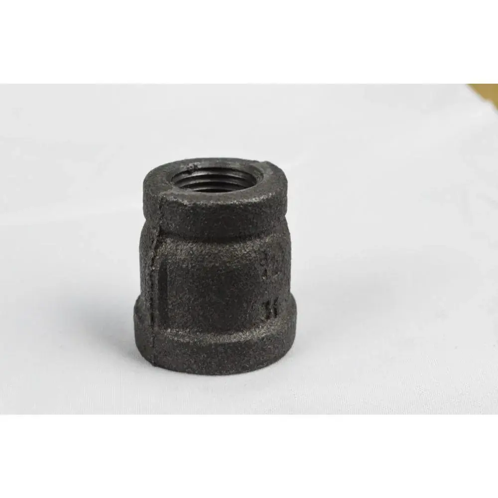 2" X 1" DOMESTIC JET-BLACK MALLEABLE IRON REDUCING COUPLING-USA