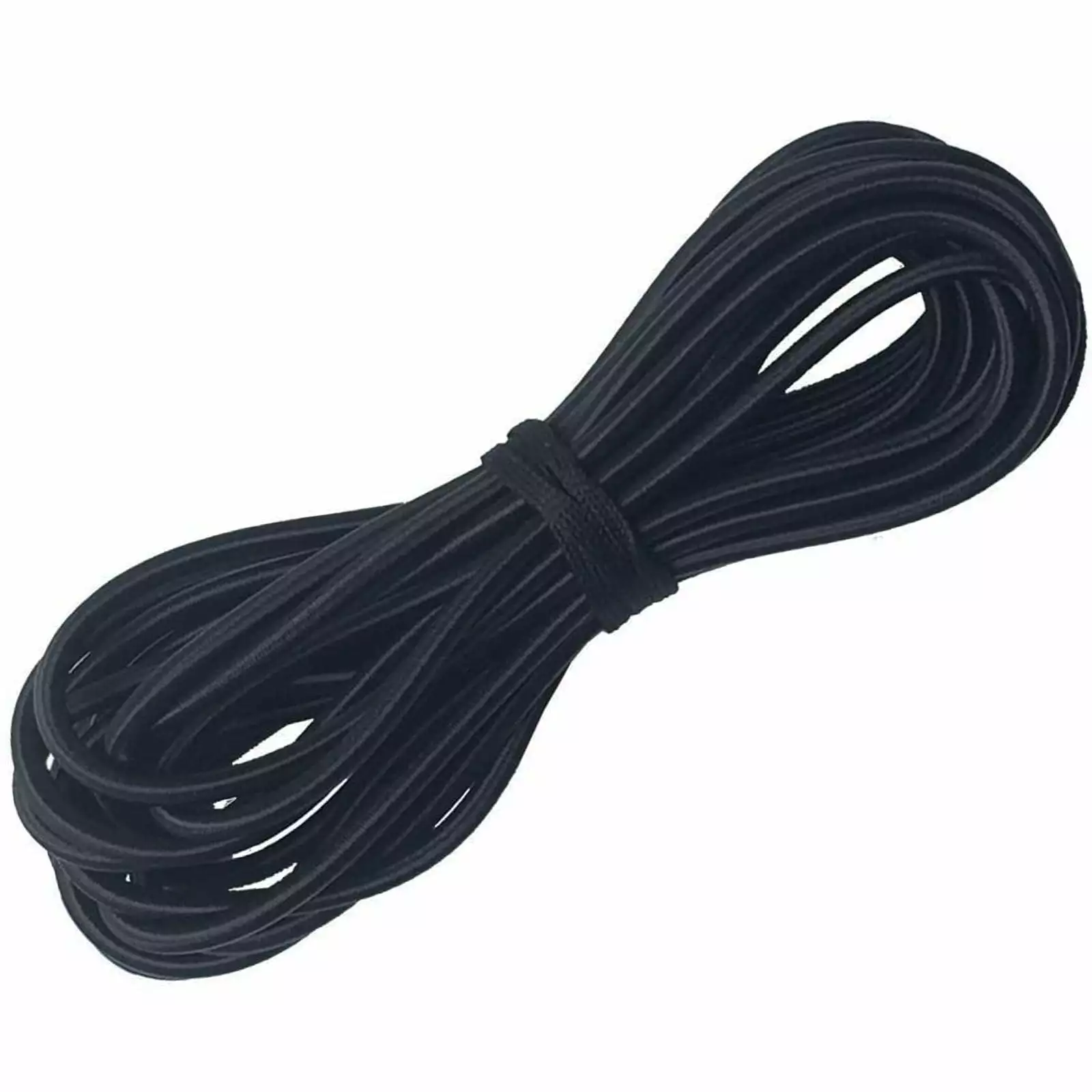 YONGSHENG 0.6cm x 10m Black Elastic Bungee Cord Kayak Camping and Crafting