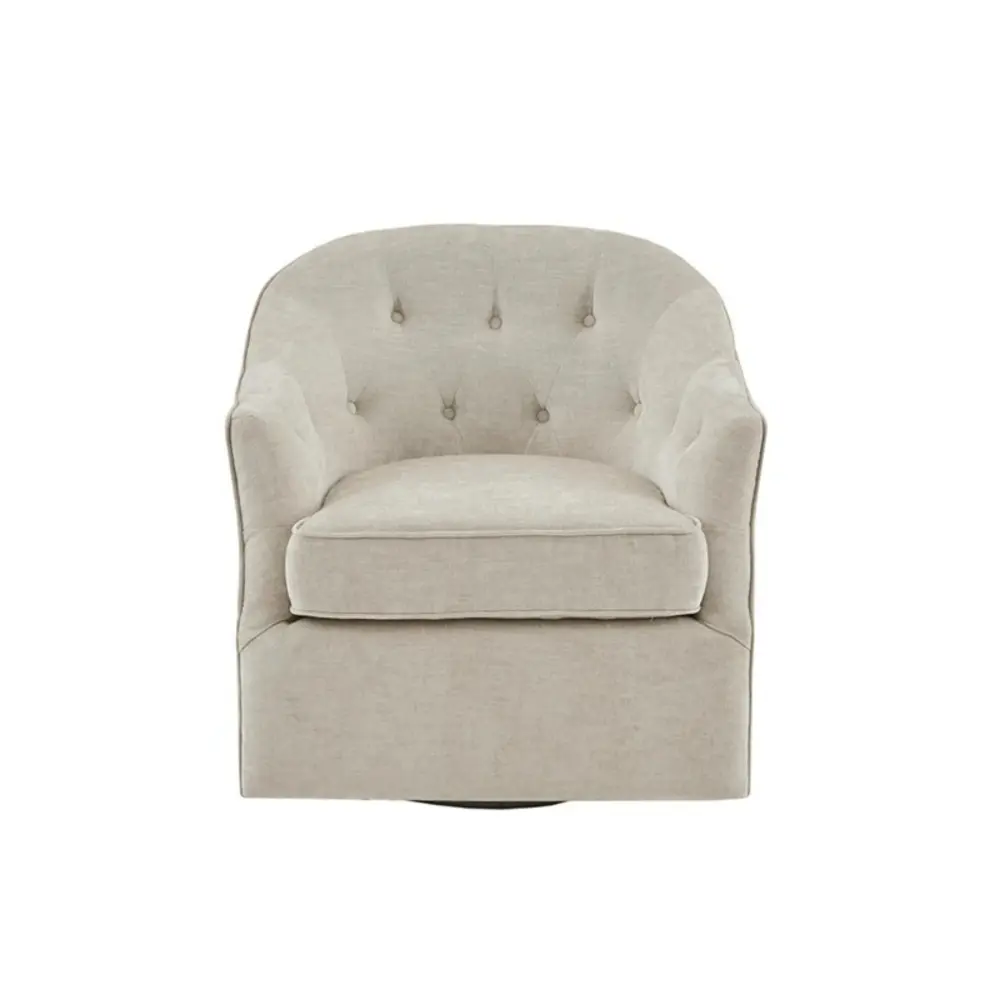Calvin - Spin Chair 360 Degree Rotation - Beige