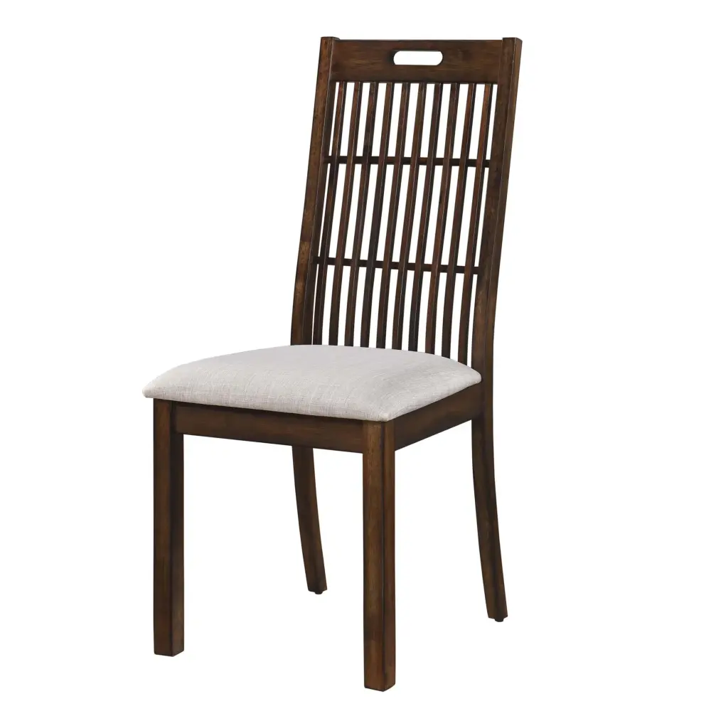 2 Pieces Place Dining Side Chair Rustic Modern Farmhouse Design Retro Design Easy To Assembly - Antique Dark Oak