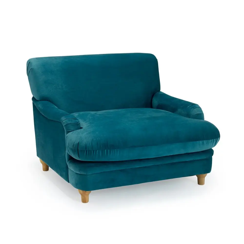 Pippa Chair - Peacock Azure Velvet