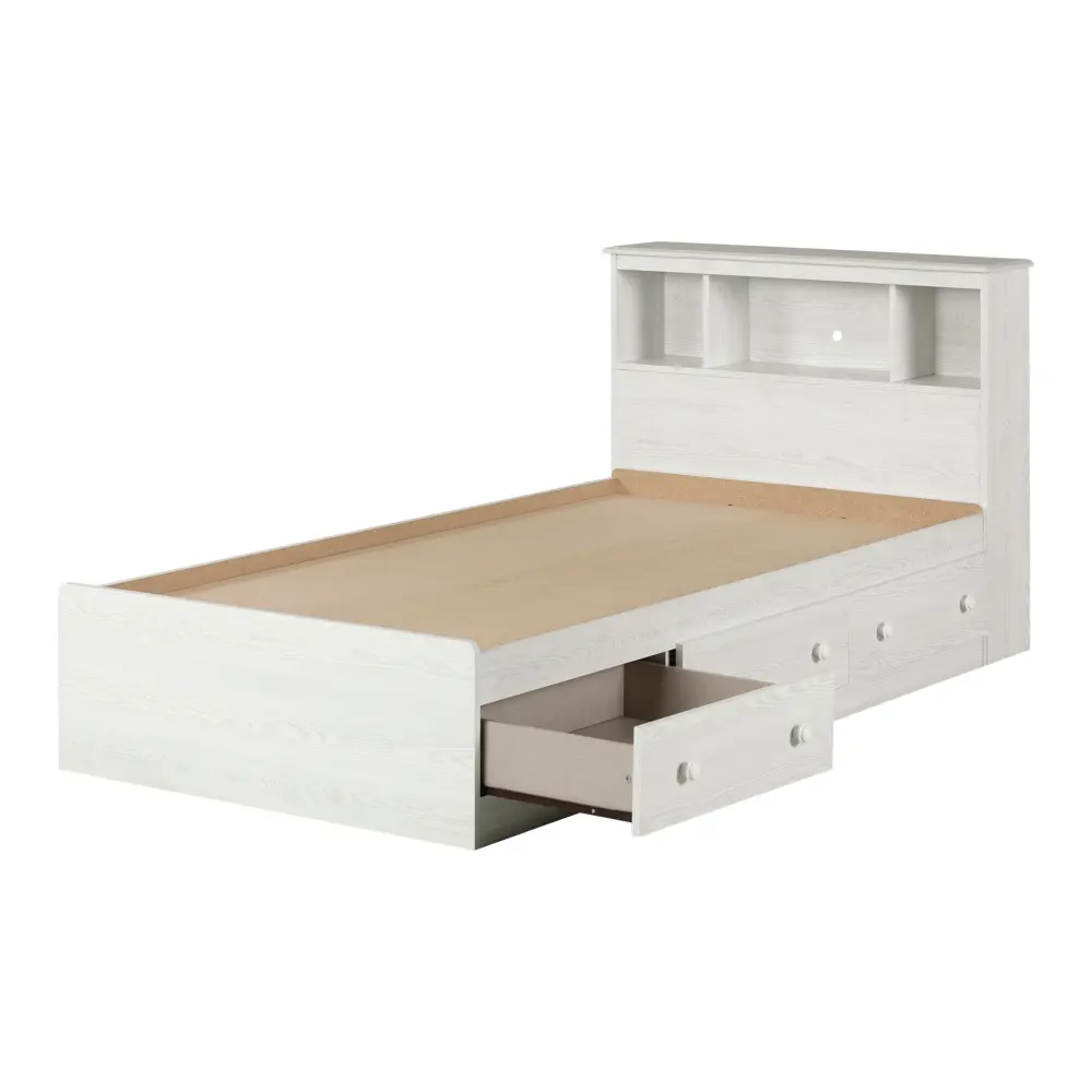 Bed and headboard set - Summer Breeze Snow Pine
