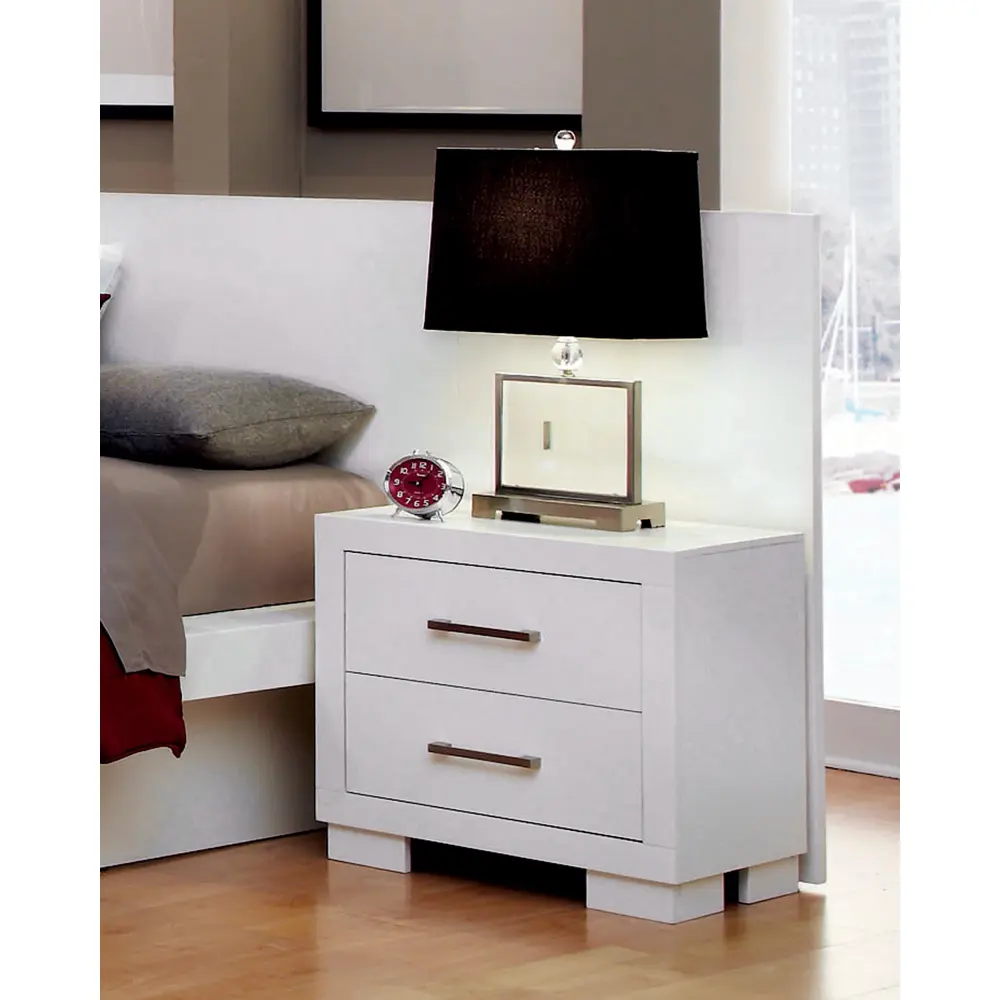 Diamond Modern Furniture COA Jessica 2-Drawer Nightstand 202992/202992P