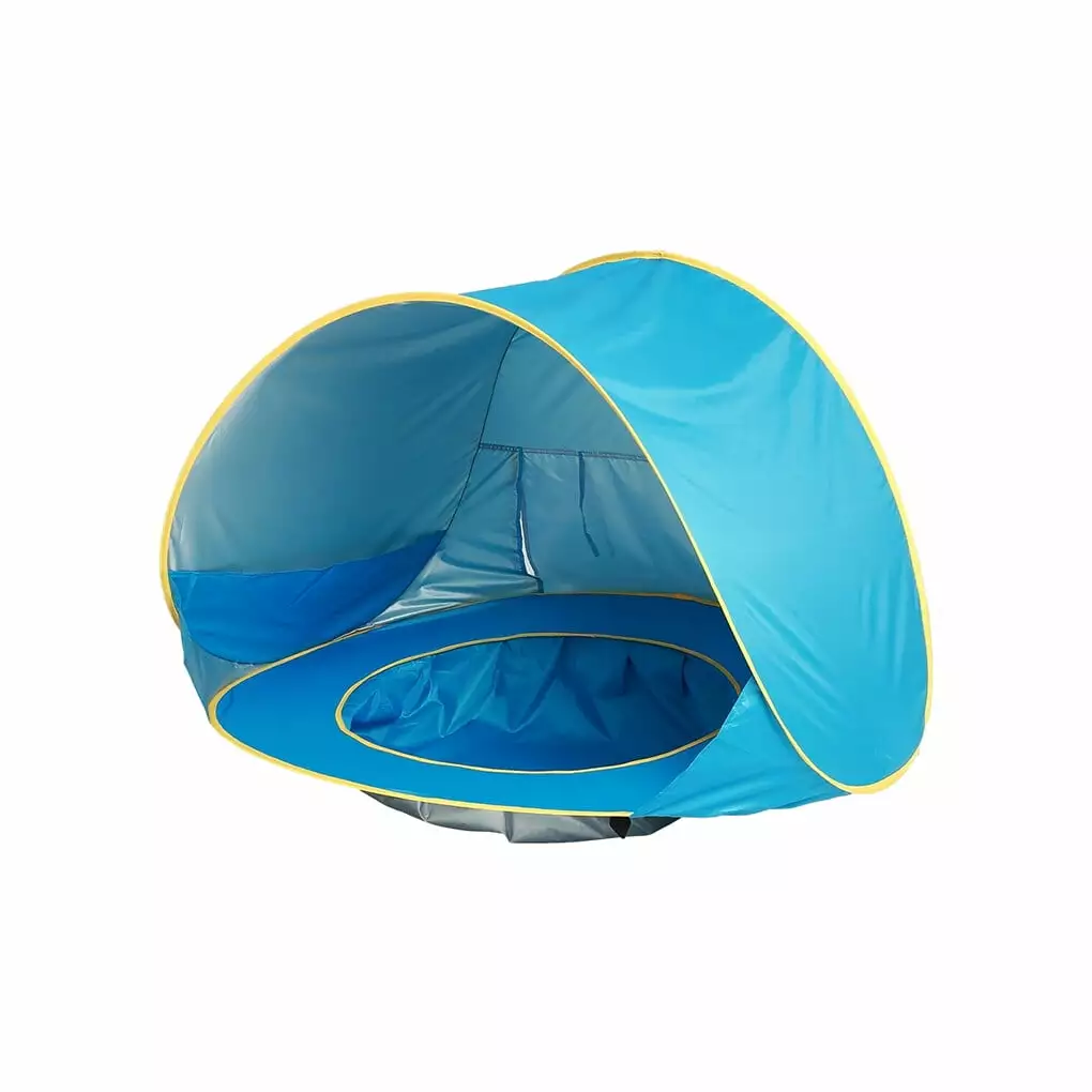 TureClos Children Portable Foldable Tent Beach Sun Shelter Swimming Pool Canopy Blue