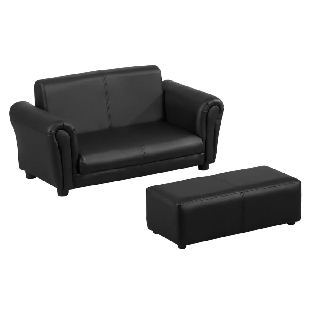 Kids Sofa Set Footstool Toddlers and Babies aosom business