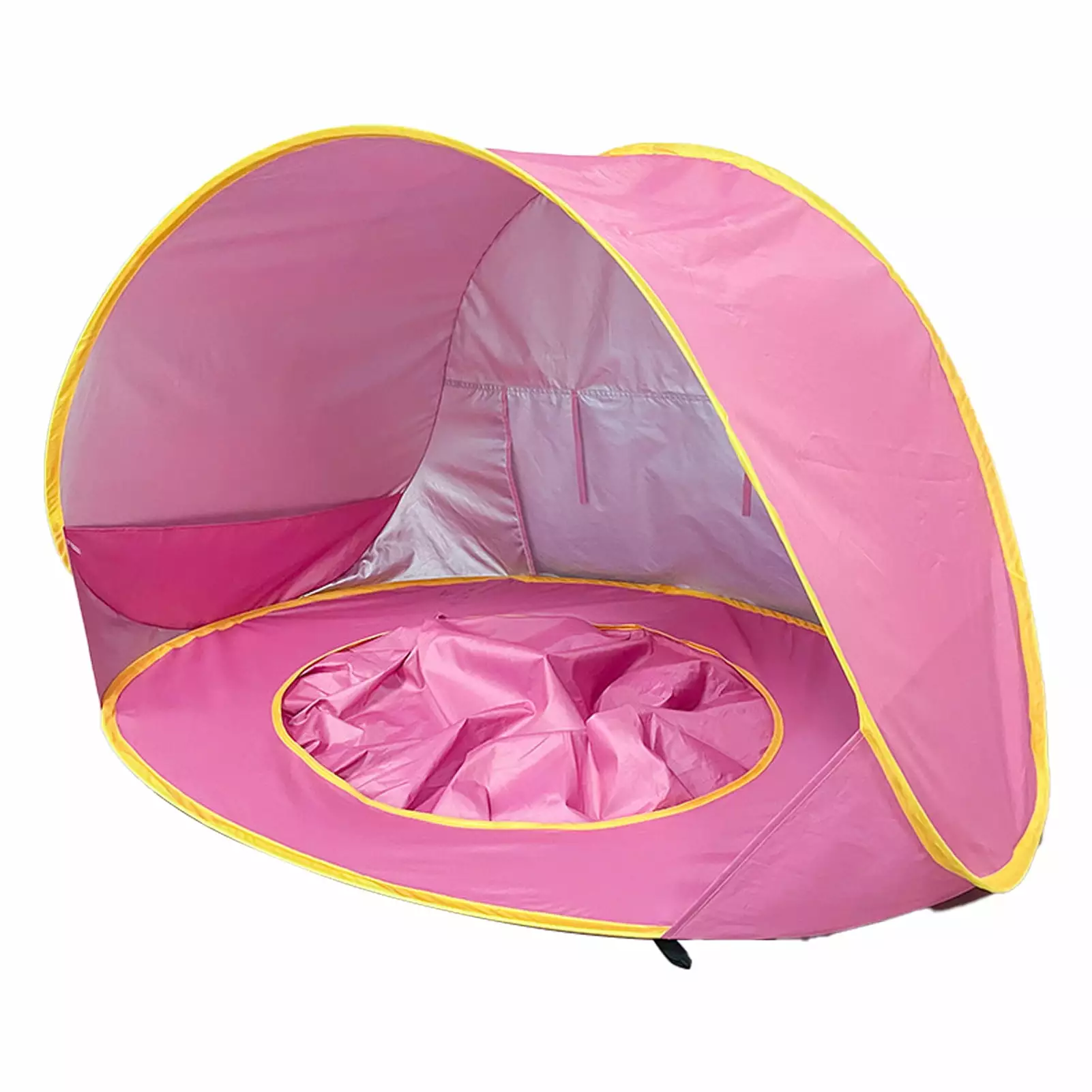 Kids Beach Tent UV Protection Waterproof Foldable Sun Shelter Toddlers Outdoor Seaside and Pool Pink